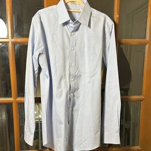 Nordstrom Men's Light Blue Dress Shirt Trim Fit